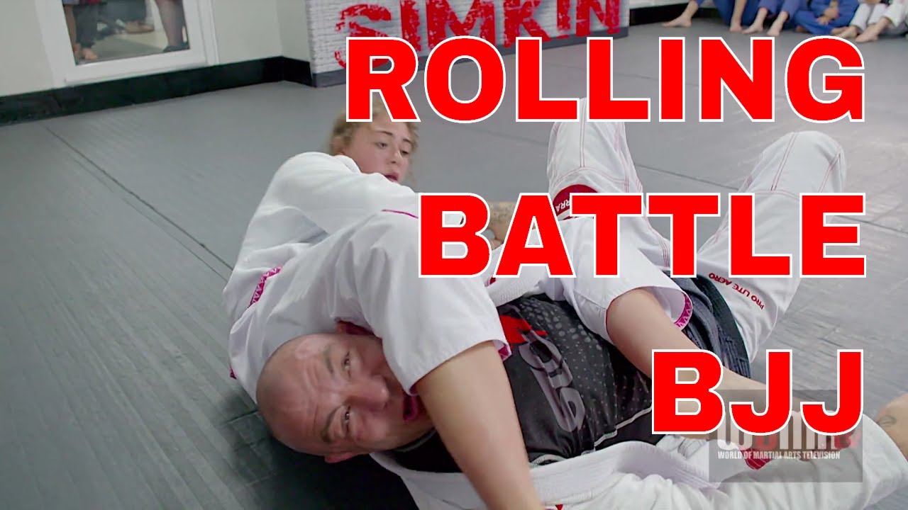 ROLLING BJJ BATTLE Dad Vs Daughter Rnd2