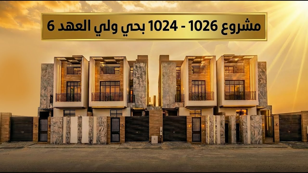 مشروع فيــلا 1026   1024 بحي ولي العهد 6  من إبداع الفريد 💫