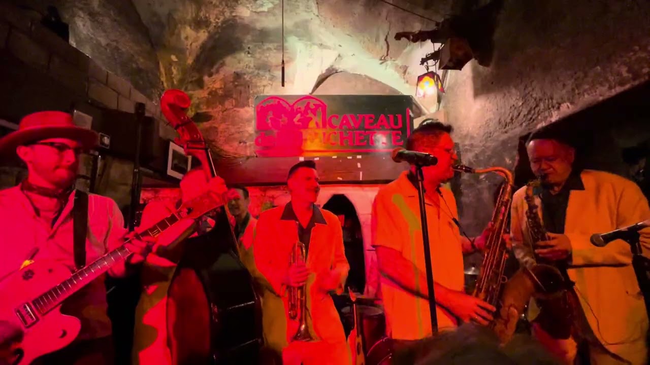 The Jive Aces, feat. Sax Gordon (USA) - Paris --   -- Caveau de la Huchette -16 march 2026