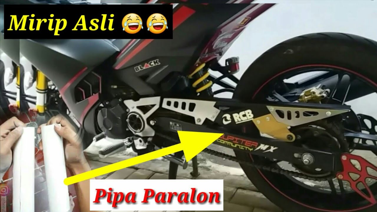 Ide kreatif Membuat Cover Rantai Motor Model RCB dari Pipa Pvc