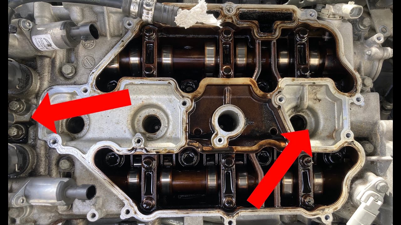ALFA ROMEO 159 TBI (939) OIL LEAK ON ENGINE OR IN SPARKPLUG HOLES - OIL SEPERATOR GASKET CHANGE!