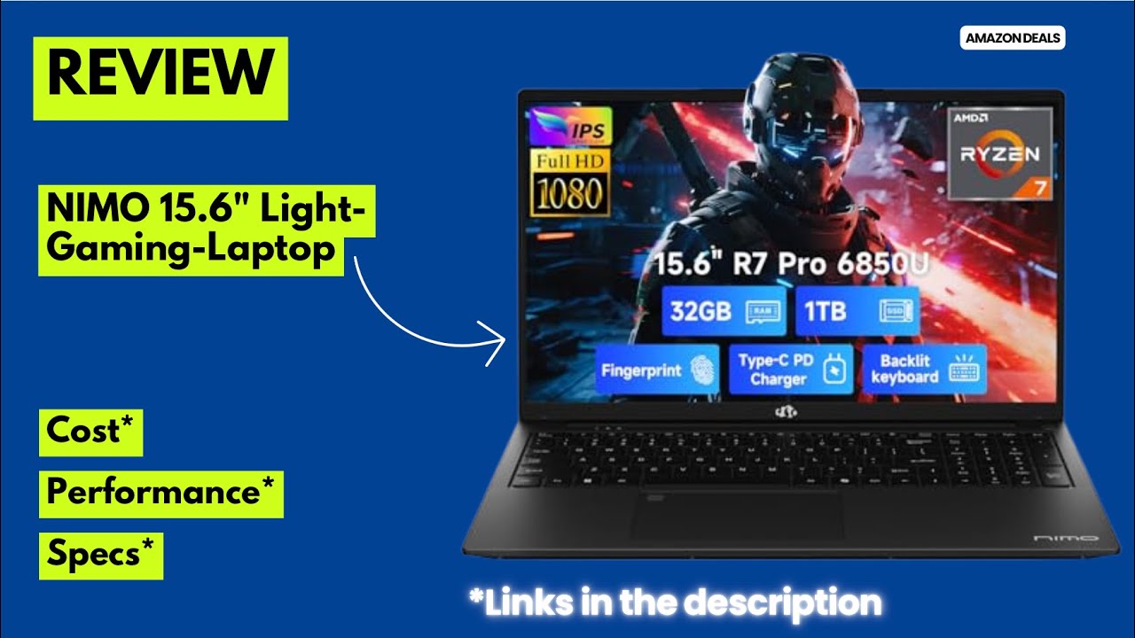 Recenzja lekkiego laptopa gamingowego NIMO 15,6