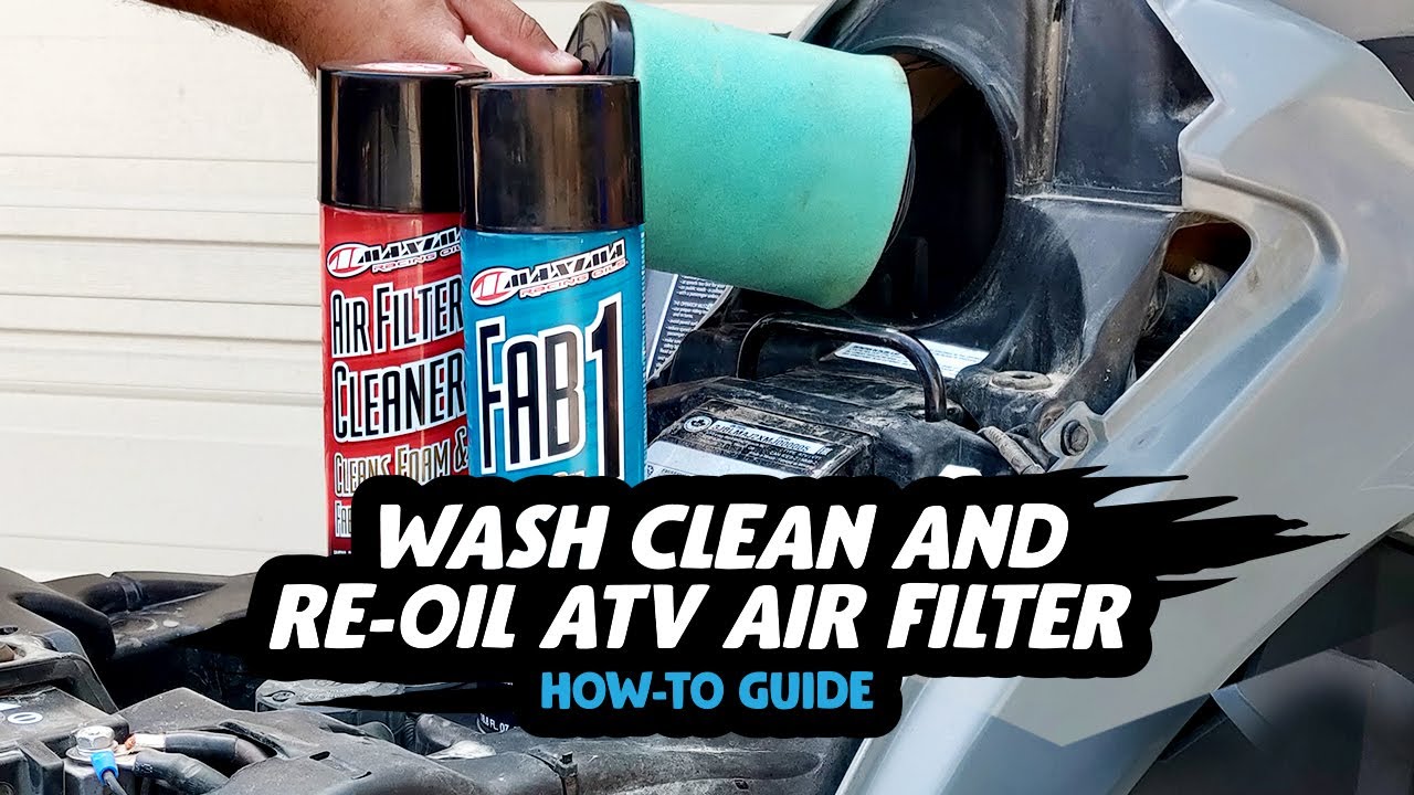 How To Wash Clean and Re-Oil Your ATV Air Filter