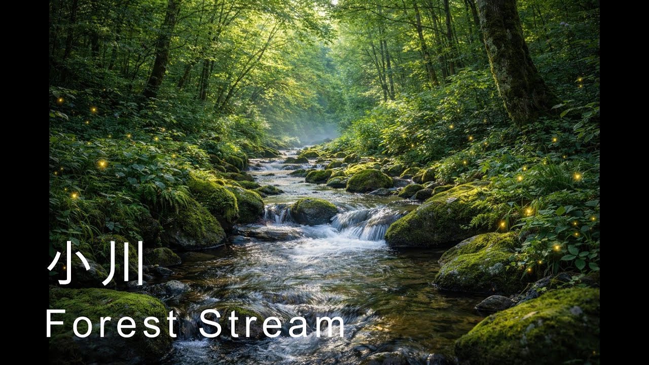 【睡眠用BGM】森の小川 8時間｜8 Hours Forest Stream Sounds【Sleep Sounds】