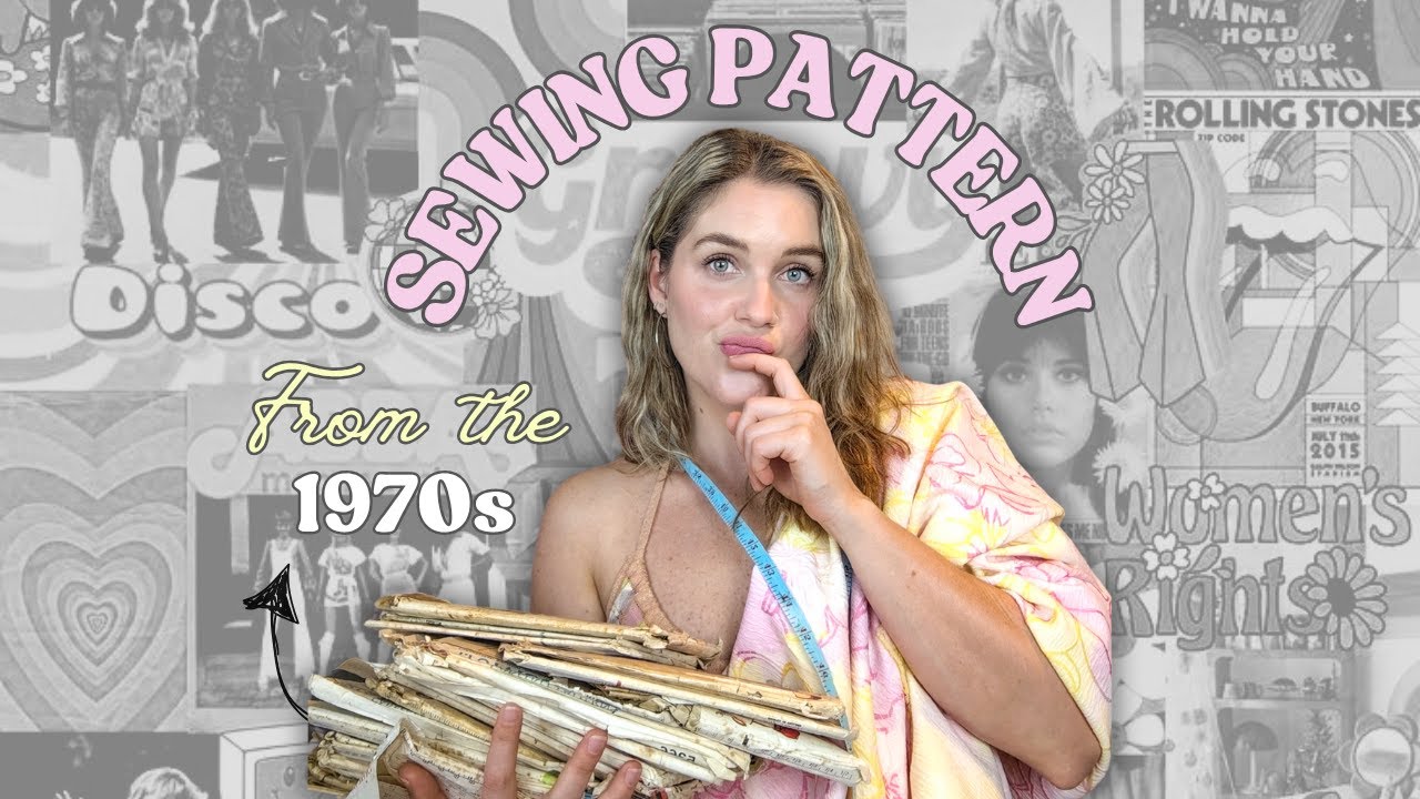 Stitching Back In Time: Sewing Project from the 1970s Only Using Thrifted Materials!