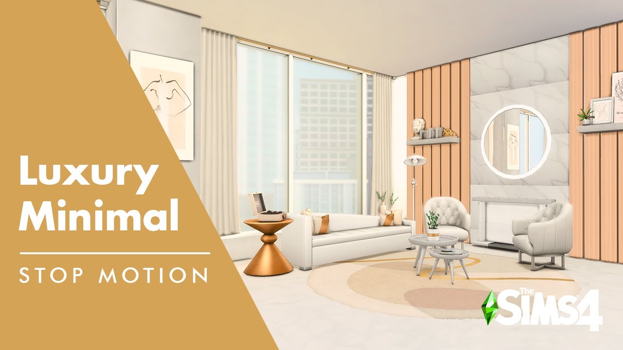 ~ LUXURY MINIMAL APARTMENT 💰 ~  Los sims 4 ~ Stop Motion ~ NO CC