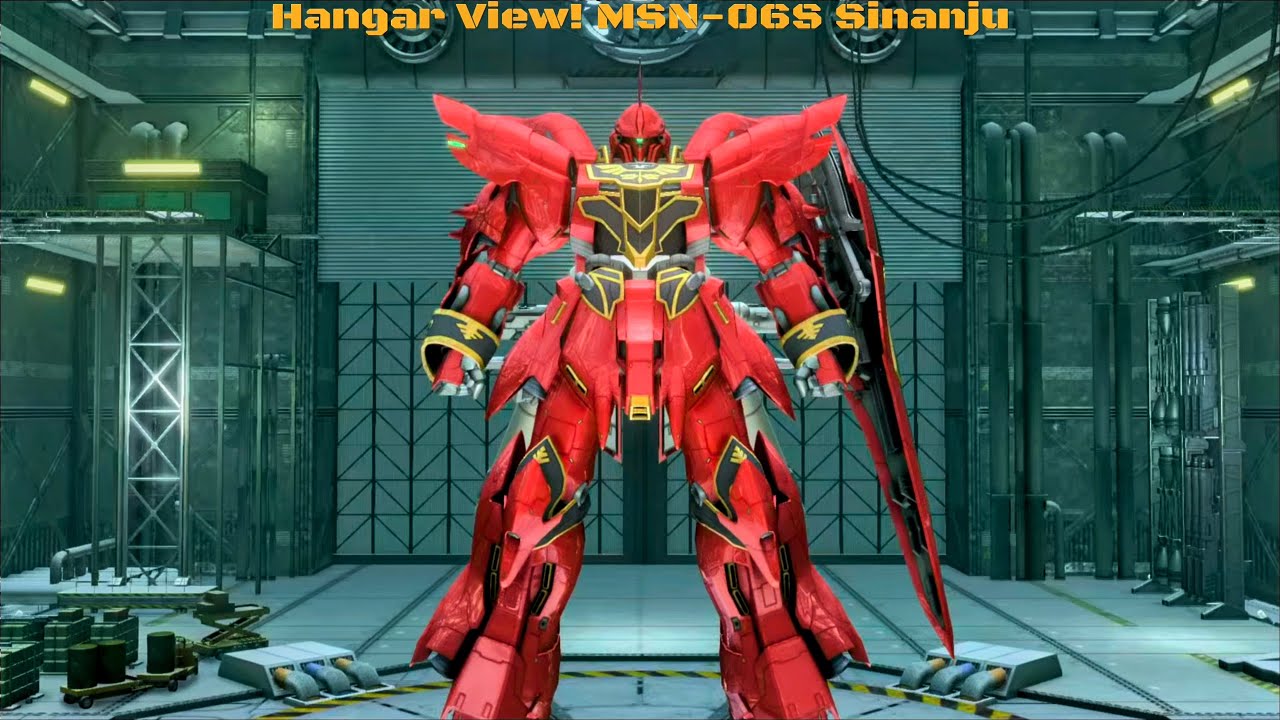 GBO2: Hangar View! MSN-06S Sinanju (Standard Colors)