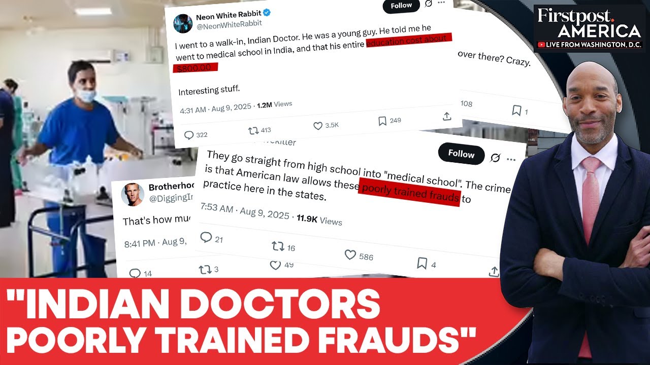 Indian Doctor's $800 Medical Degree Sparks Online Racial Backlash in US | Firstpost America | N18G