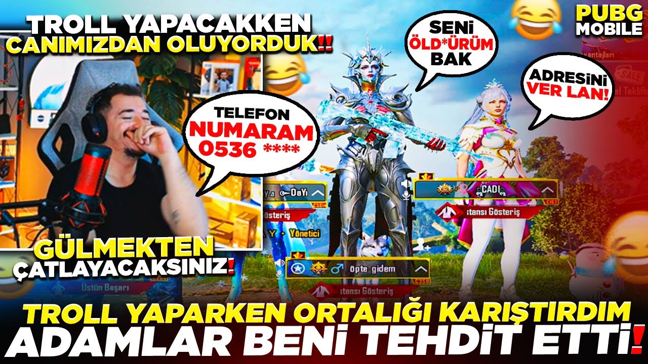 TROLL YAPARKEN ORTALIĞI KARIŞTIRDIM 😂 ADAM BENİ TEHDİT ETTİ - PUBG MOBİLE