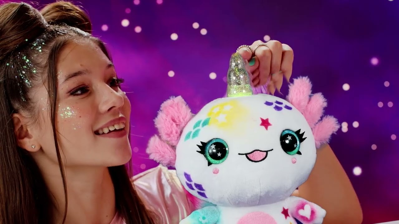 Decorate your adorable Axolotl Plush - AirBrush Plush - @CanalToys