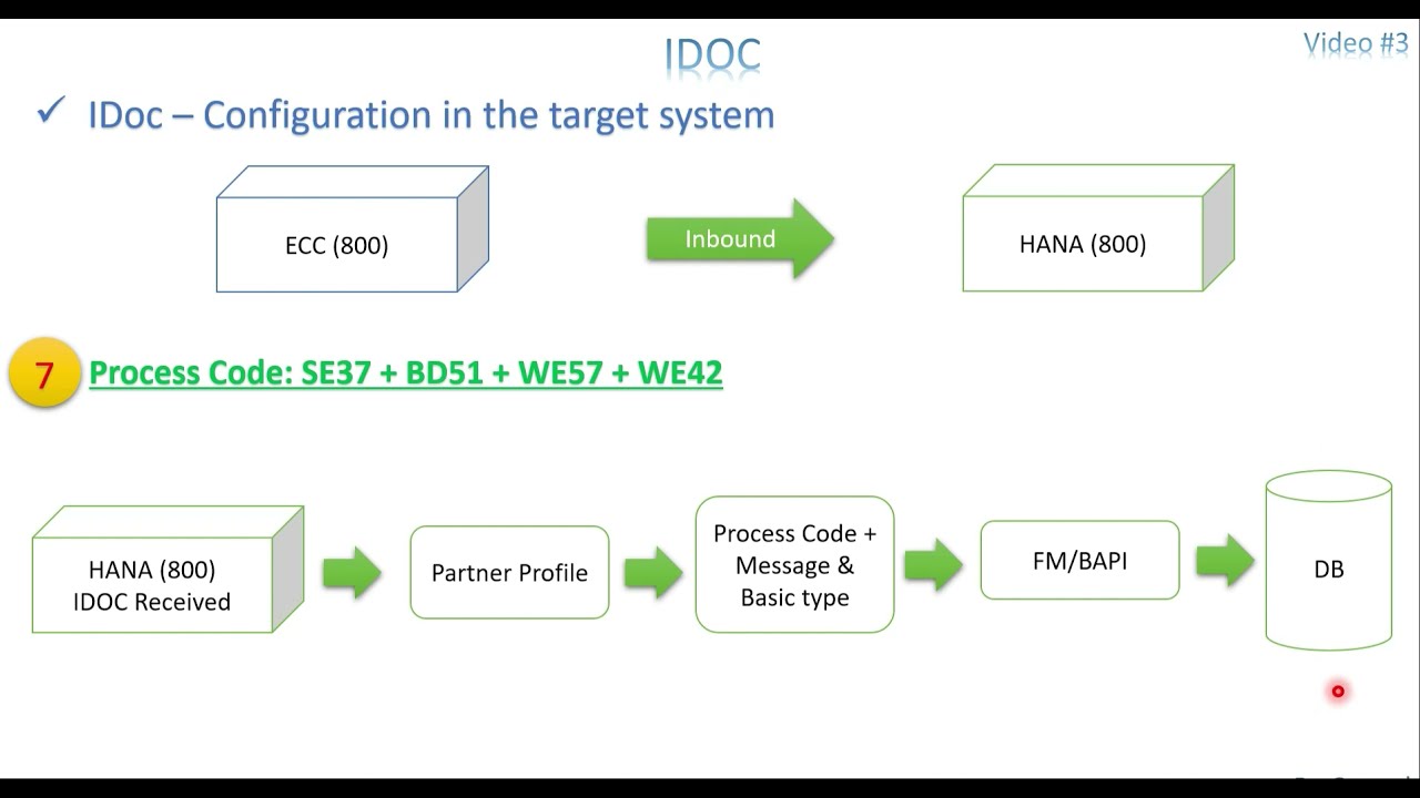 Video 3:  IDOC - Flow between source and target system