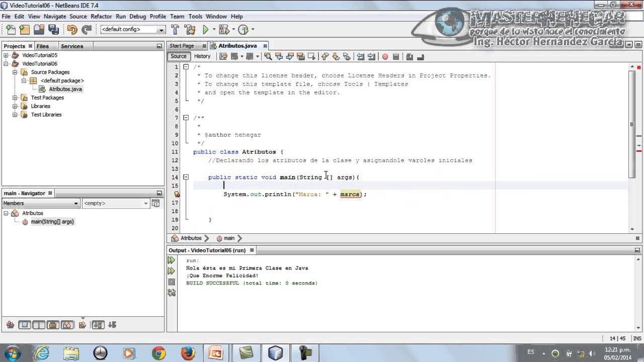06 - Atributos en una Clase (JavaPOO)