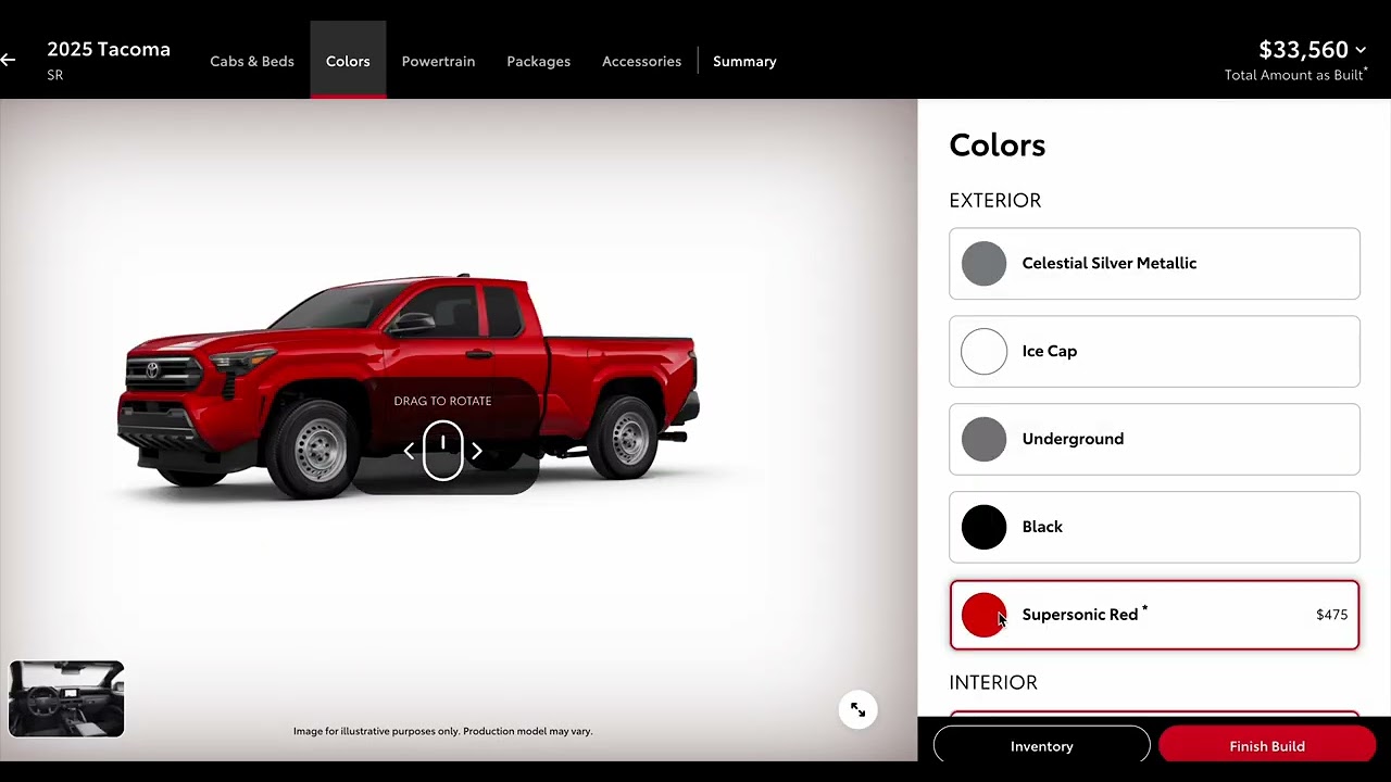 2025 Toyota Tacoma Color Options