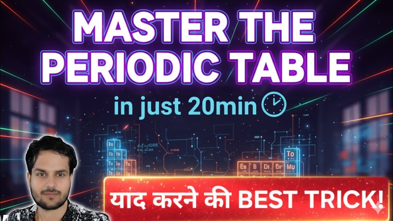 Complete Periodic table groups and blocks Tricks|Easy way to Learn periodic table&memorise|chemistry