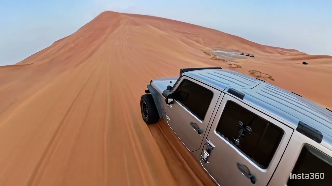 Al Badayer desert advanced drive in a windy day