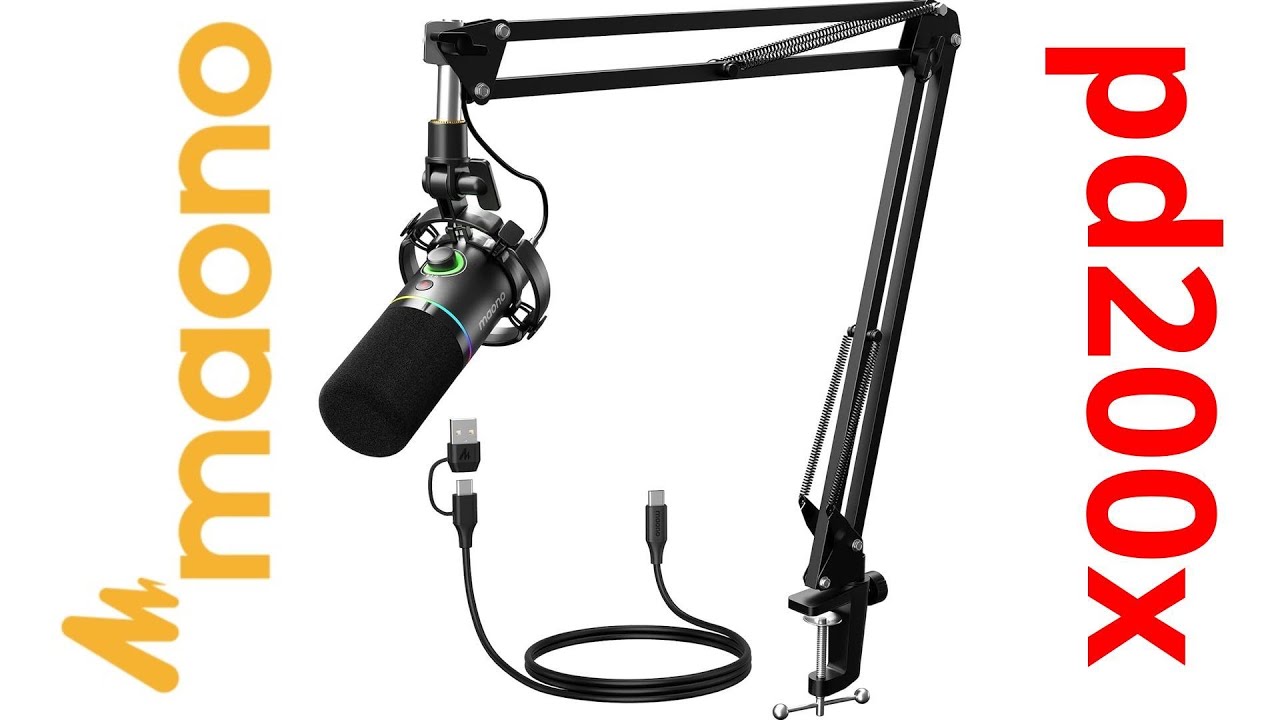 🎙️ Maono PD200x динамический микрофон для стримов USB XLR