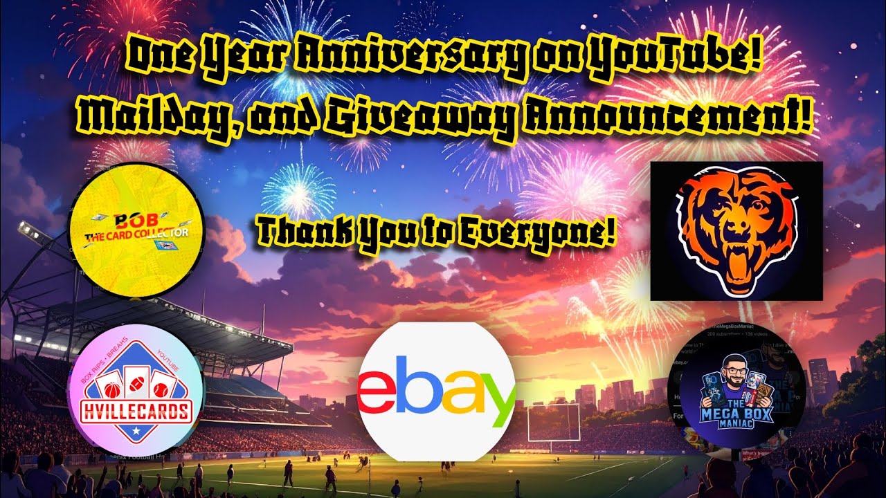 One Year Anniversary on YouTube! Mailday, and Giveaway Announcement!
