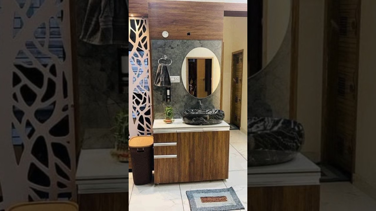 Top 5 latest wash basin mirror design ideas HD photo #bathroomdecor #washbasindesign #home