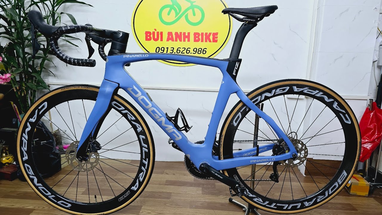 ( ĐÃ BÁN )PINARELLO F12 Khung vành CARBON gr 8070+105 7020 2x11 JAPAN CỐI NỔ s 51-53 ĐT:0913626986