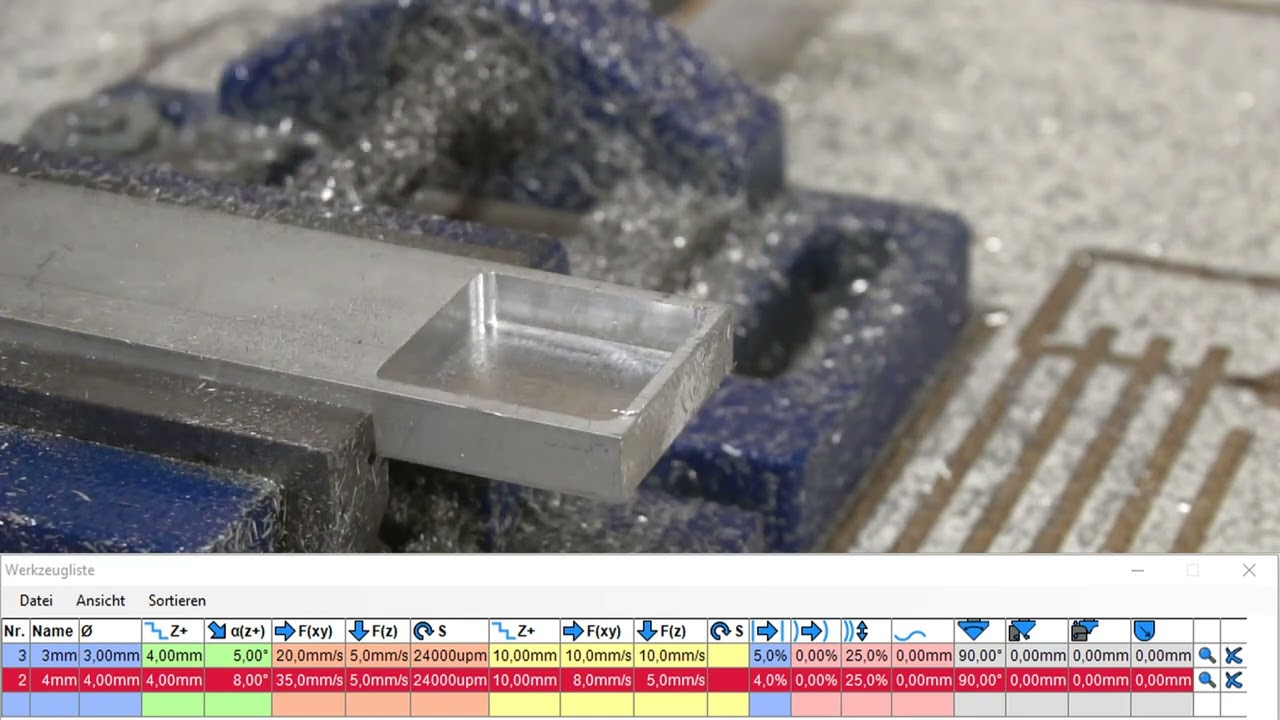 130mm/s fast Stepcraft | Aluminium pocket milling | Estlcam
