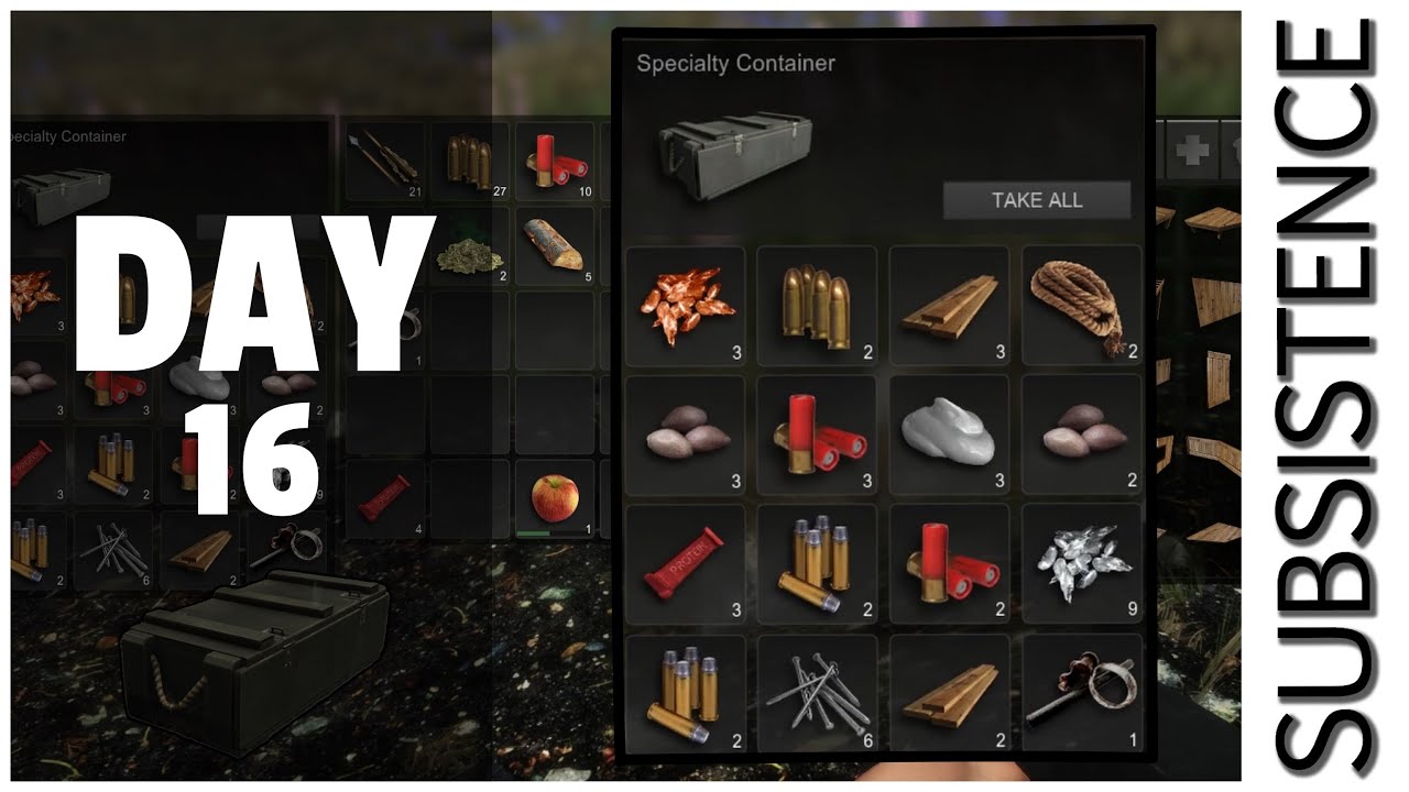 Awesome locked crate on a stormy day in Subsistence