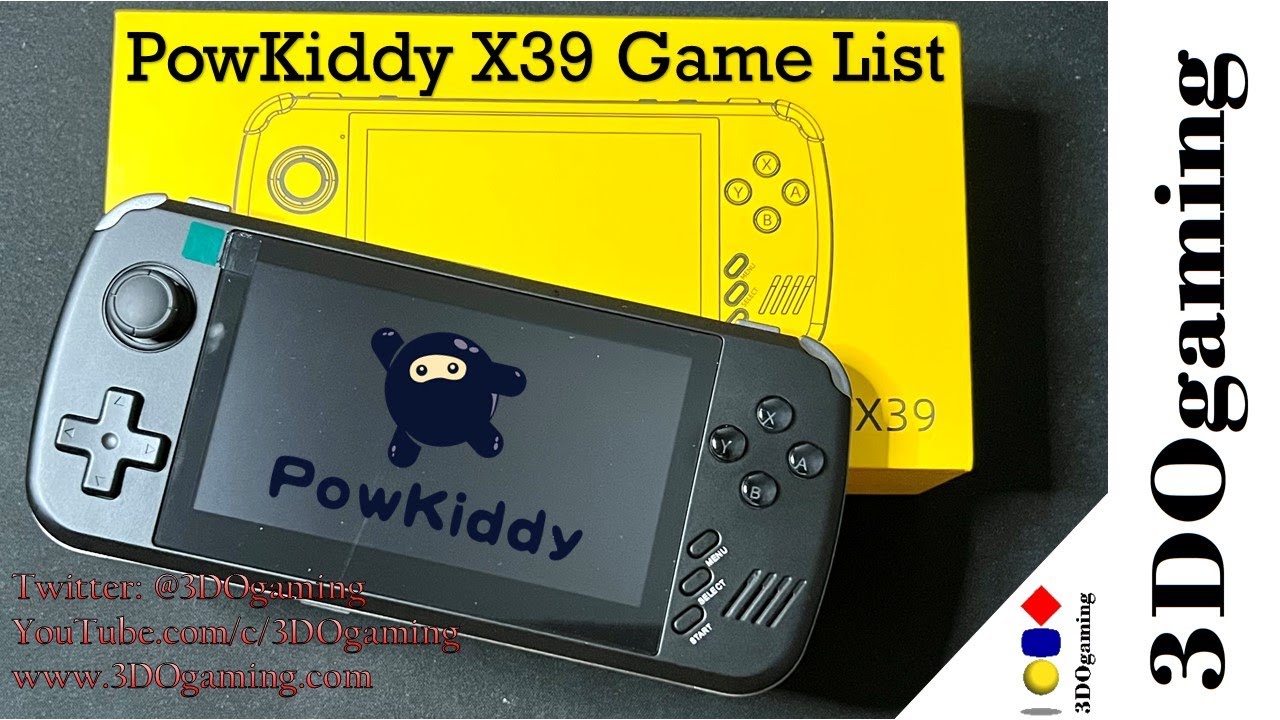 PowKiddy X39 Pre-Installed Game List