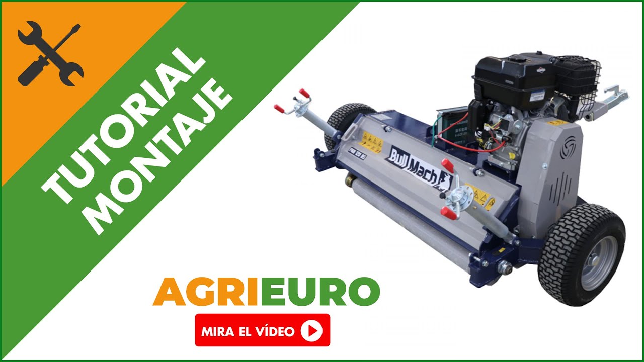 Montaje Desbrozadora de gasolina para quad BullMach PAN 120 BS - Trituradora, picadora