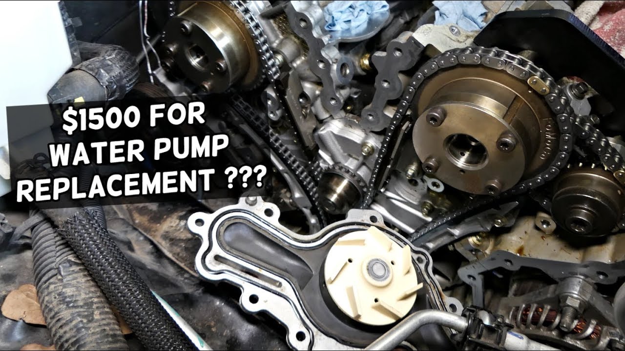 WHY IT COST $1500 TO REPLACE WATER PUMP ON FORD, LINCOLN, MAZDA 3.5 3.7 ENGINE  EDGE FLEX TAURUS MKX