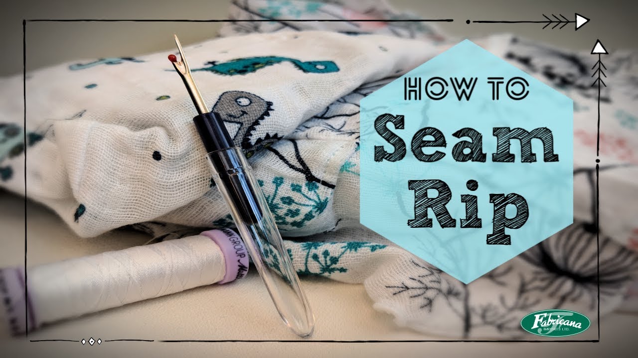 Short Tutorial: How to Seam Rip