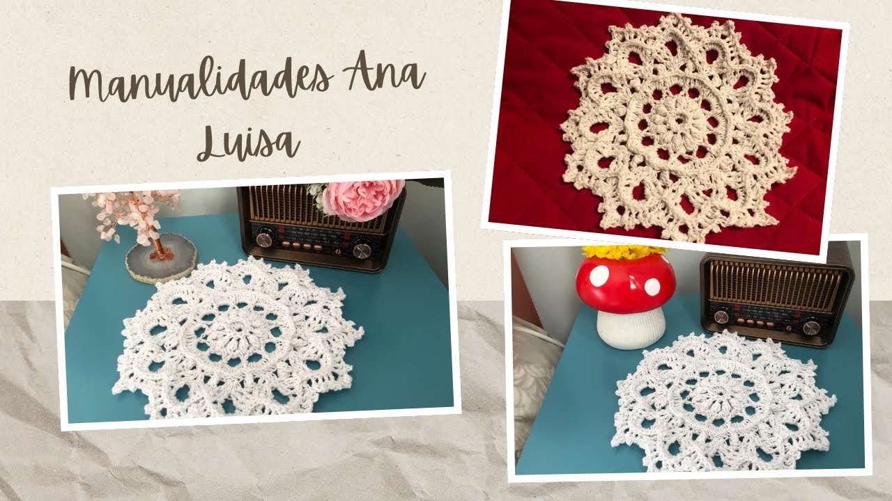 Pañito a crochet con relieve  / Crochet doily with relief