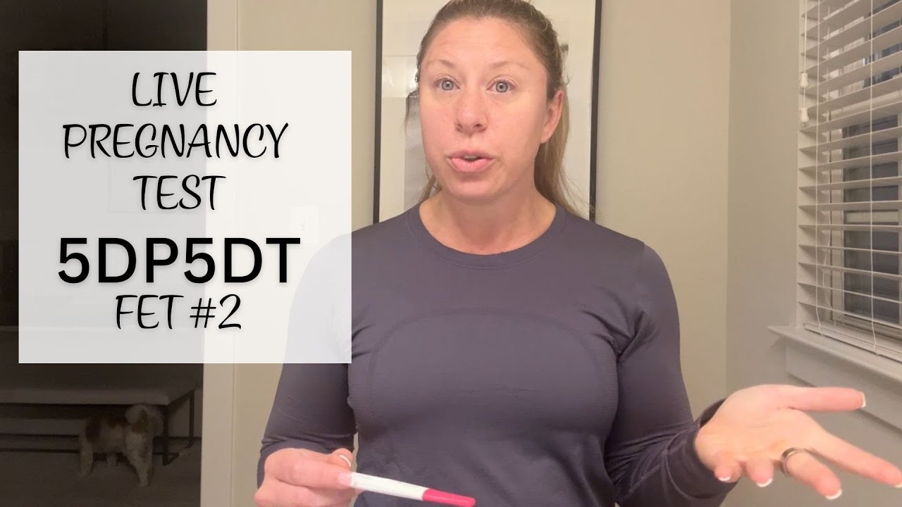 Live Pregnancy Test 5dp5dt- FET #2- IVF Journey