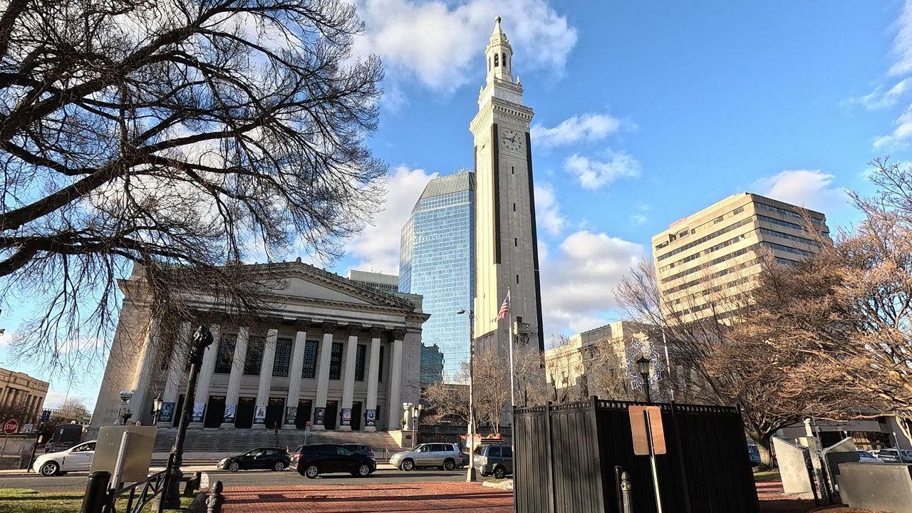 ⁴ᴷ⁶⁰ Walking tour of downtown Springfield, Massachusetts