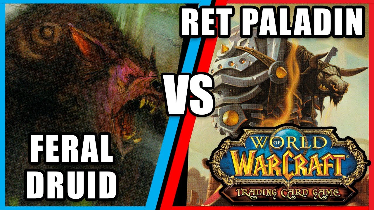 Feral Druid vs Ret Paladin - 2022 June League  Round 1 - WoW TCG Classic Gameplay