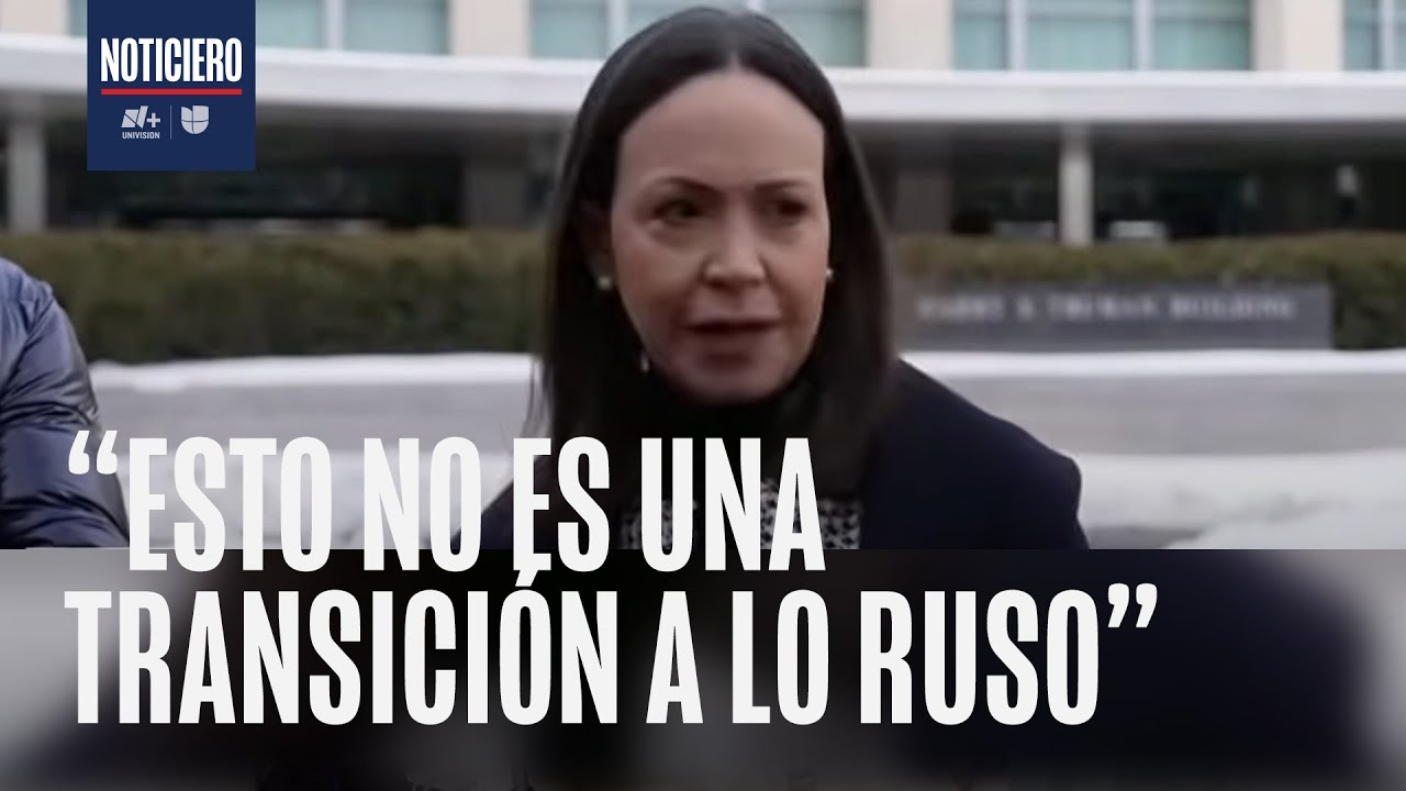 Machado rechaza "transición a lo ruso", descarta compartir poder con el "cártel" de Delcy Rodríguez