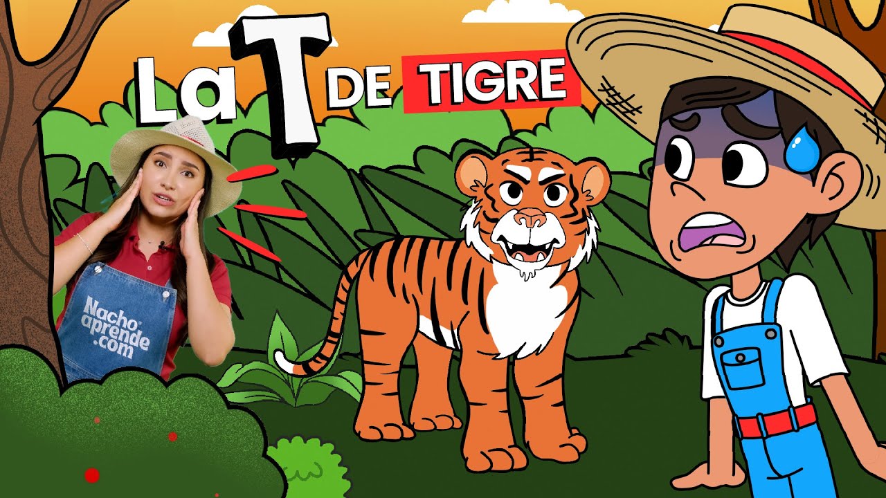 Aprende la LETRA T 🐅 |  Ta Te Ti To Tu | Las Letras para Niños