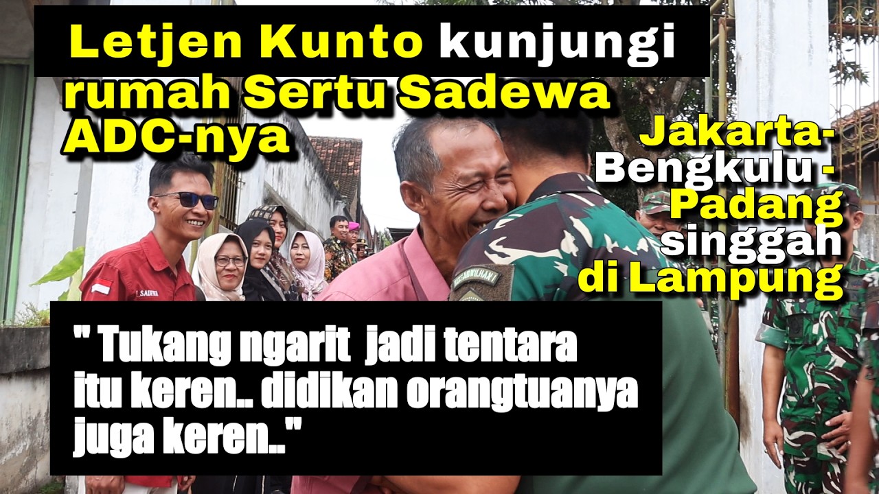 SERU NIH DARI LANAL LAMPUNG LETJEN KUNTO KUNJUNGI RUMAH SERTU SADEWA (ADC)