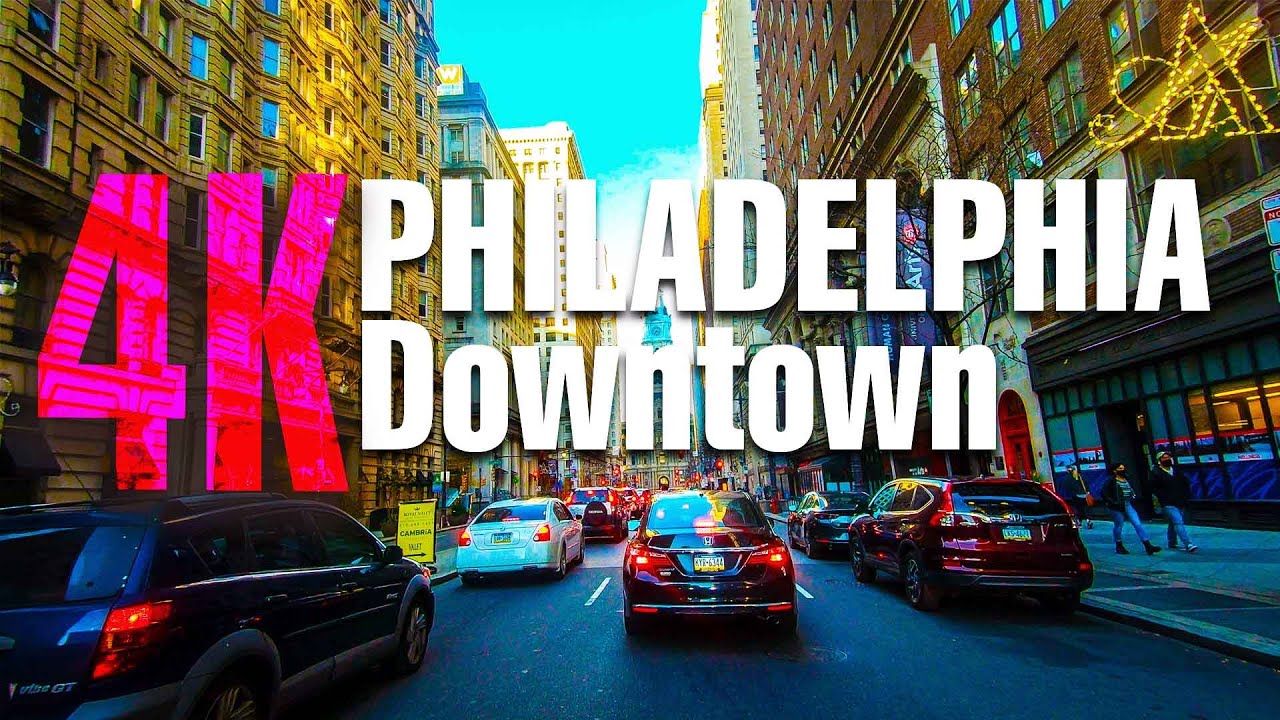 PRICELESS Philadelphia 4K - Driving Downtown - USA Drive