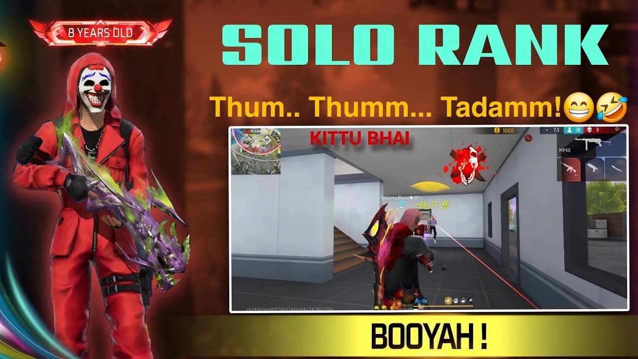 SOLO RANKING GAME 🎮  BOOYAH!.....?😵🫨👀