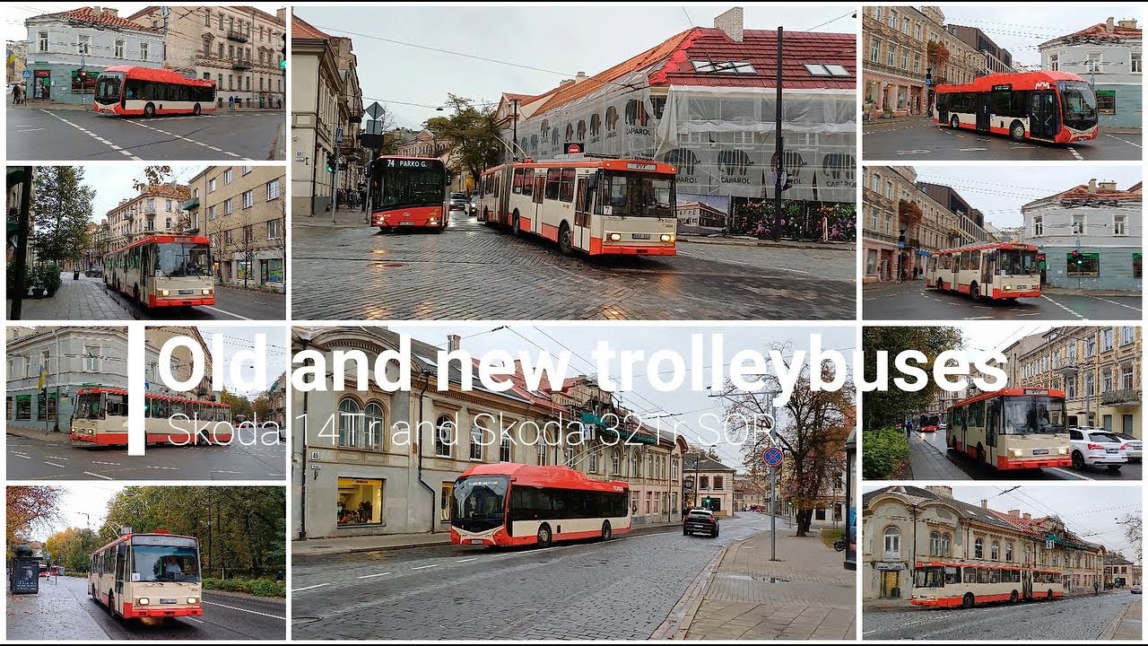 Old and new trolleybuses: Skoda 14Tr and 32Tr SOR in Vilnius (2024 Oct, pt.1)