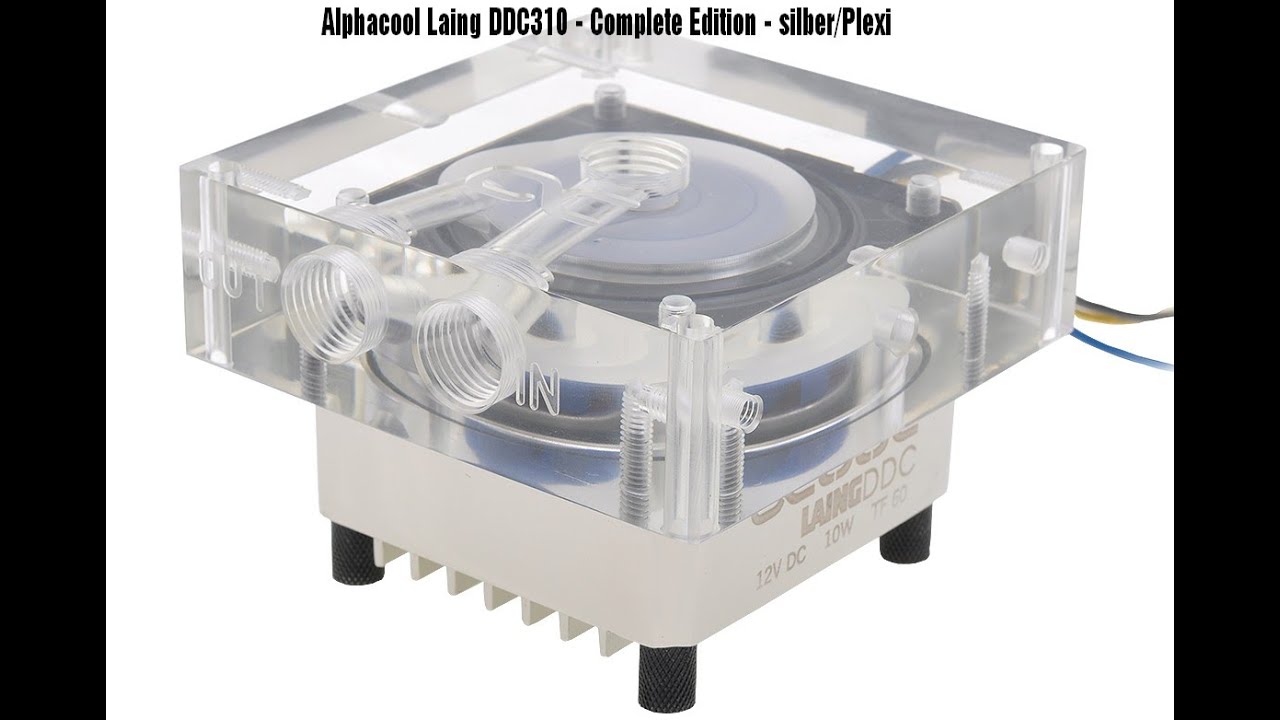 Alphacool Laing DDC310 - Complete Edition - silber/Plexi - Durchfluss und Lautstärke