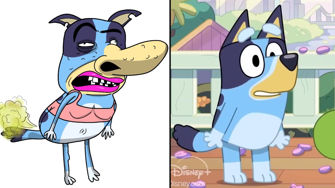 BLUEY Funny Drawing Meme