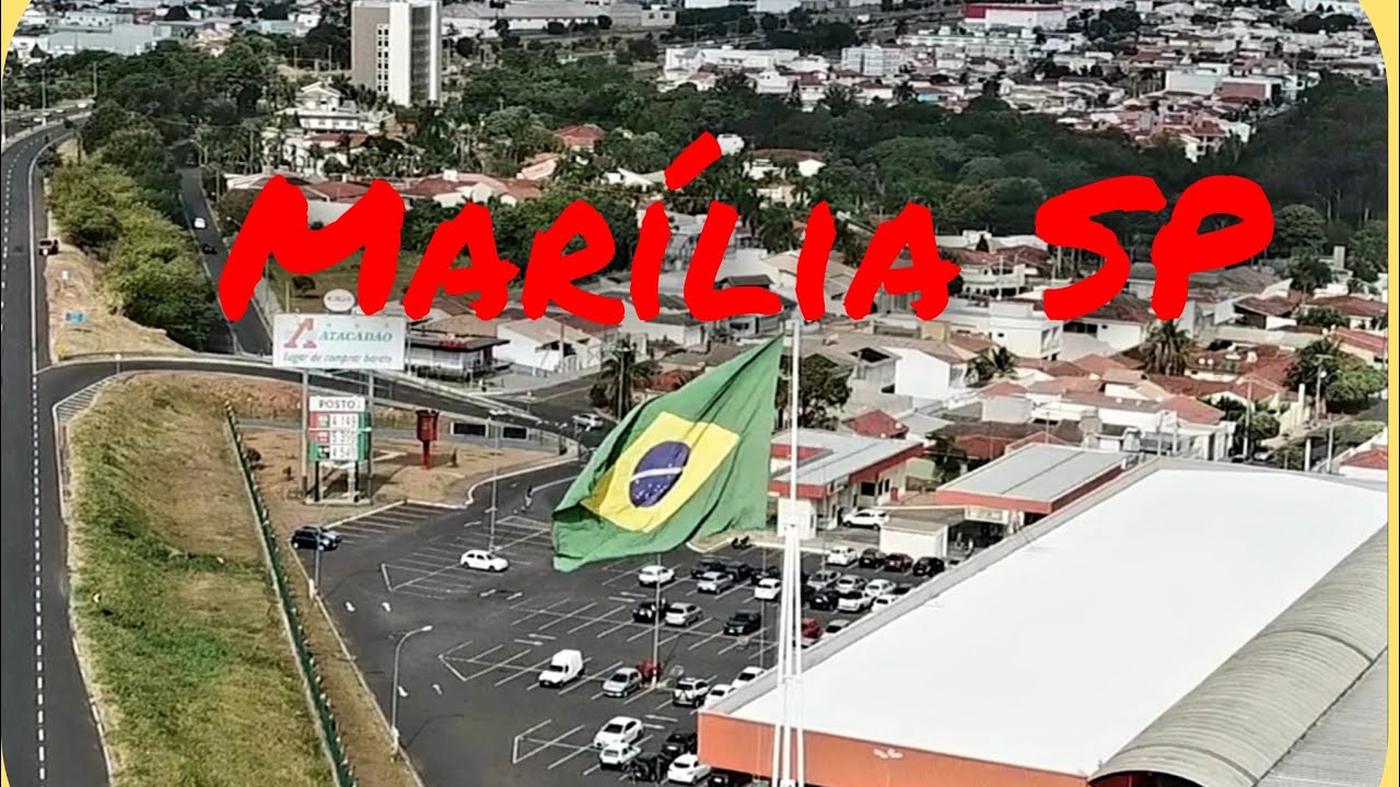 Drone na zona norte de Mar&iacute;lia SP