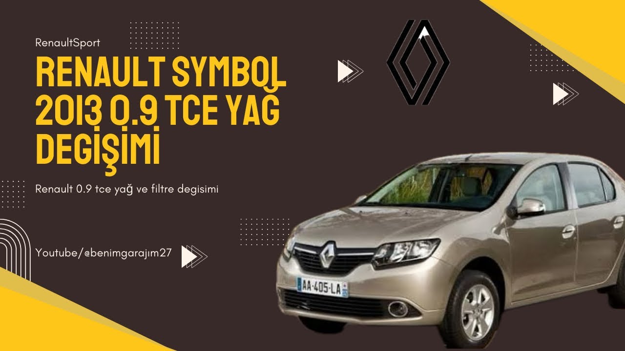 Renault Symbol  CLİO 0.9 tce YAĞ DEĞİŞİMİ EN BASİT NASIL YAPILIR ? İzle öğren  yağını kendin değiş !