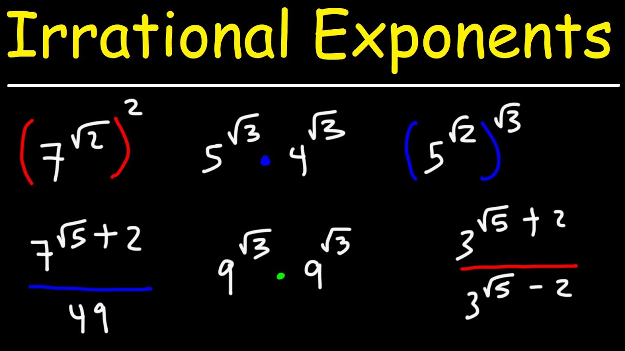 How To Simplify Algebraic Expressions With Irrational Exponents & Square Roots