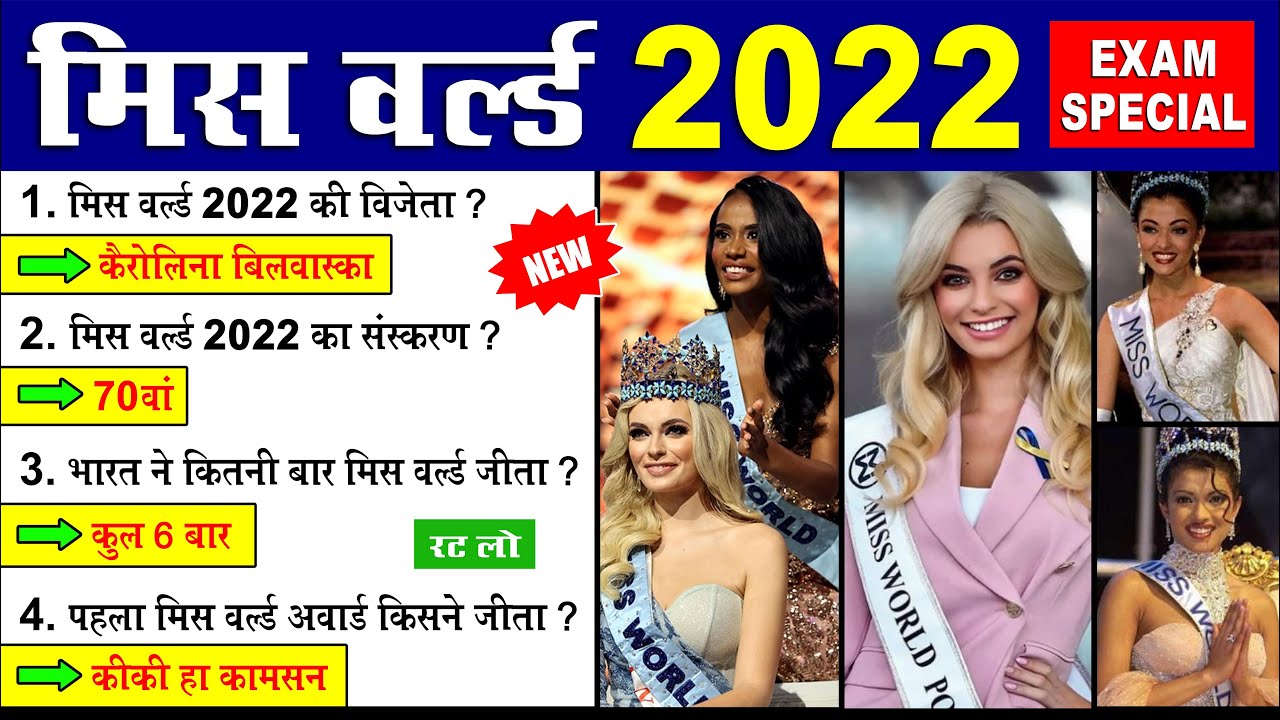 मिस वर्ल्ड 2022  | miss world 2022 |  Karolina Bielawska | 70th Miss World 2021-22