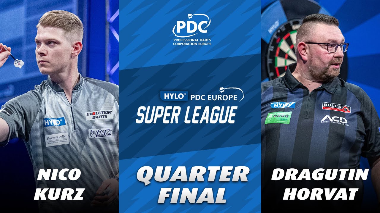 Nico Kurz vs. Dragutin Horvat | Full Quarter-Final | PDC Europe Super League 2023