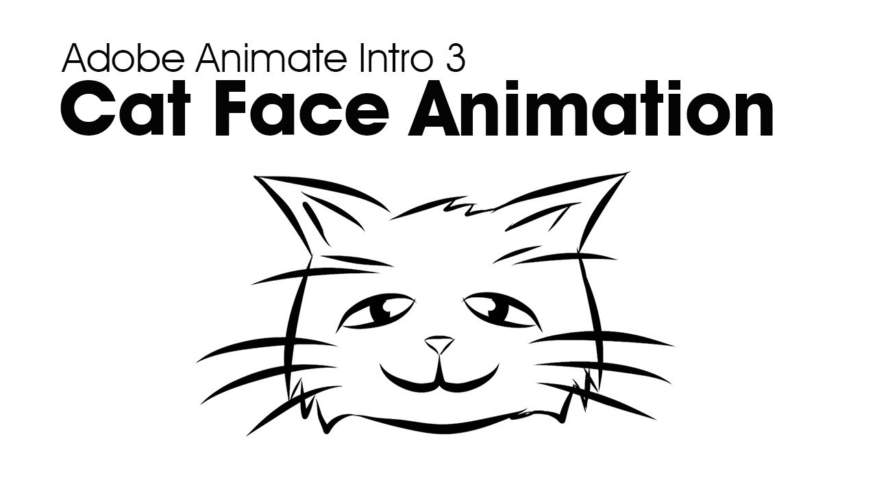 Введение в Adobe Animate 3: анимация кошачьей мордочки