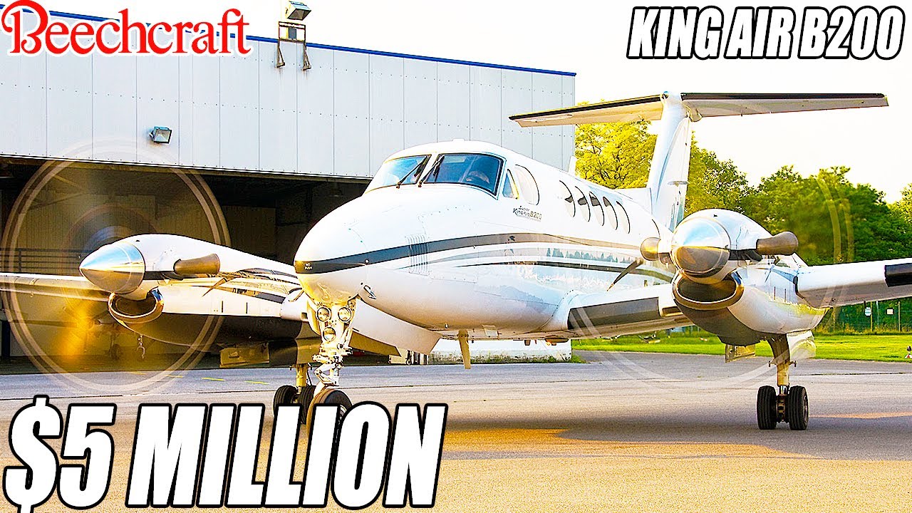 Внутри Beechcraft King Air 200 стоимостью 5 миллионов долларов