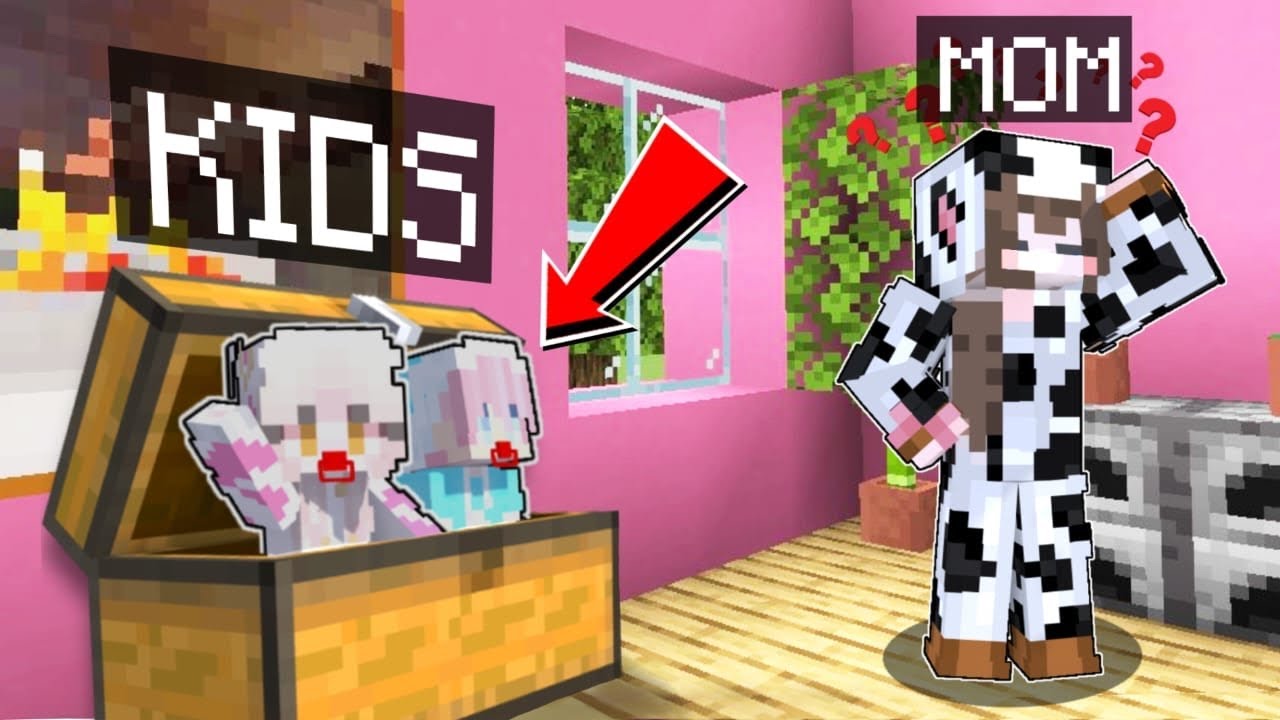 ANAK-ANAK VS ORANG TUA , HIDE AND SEEK MINECRAFT ​⁠