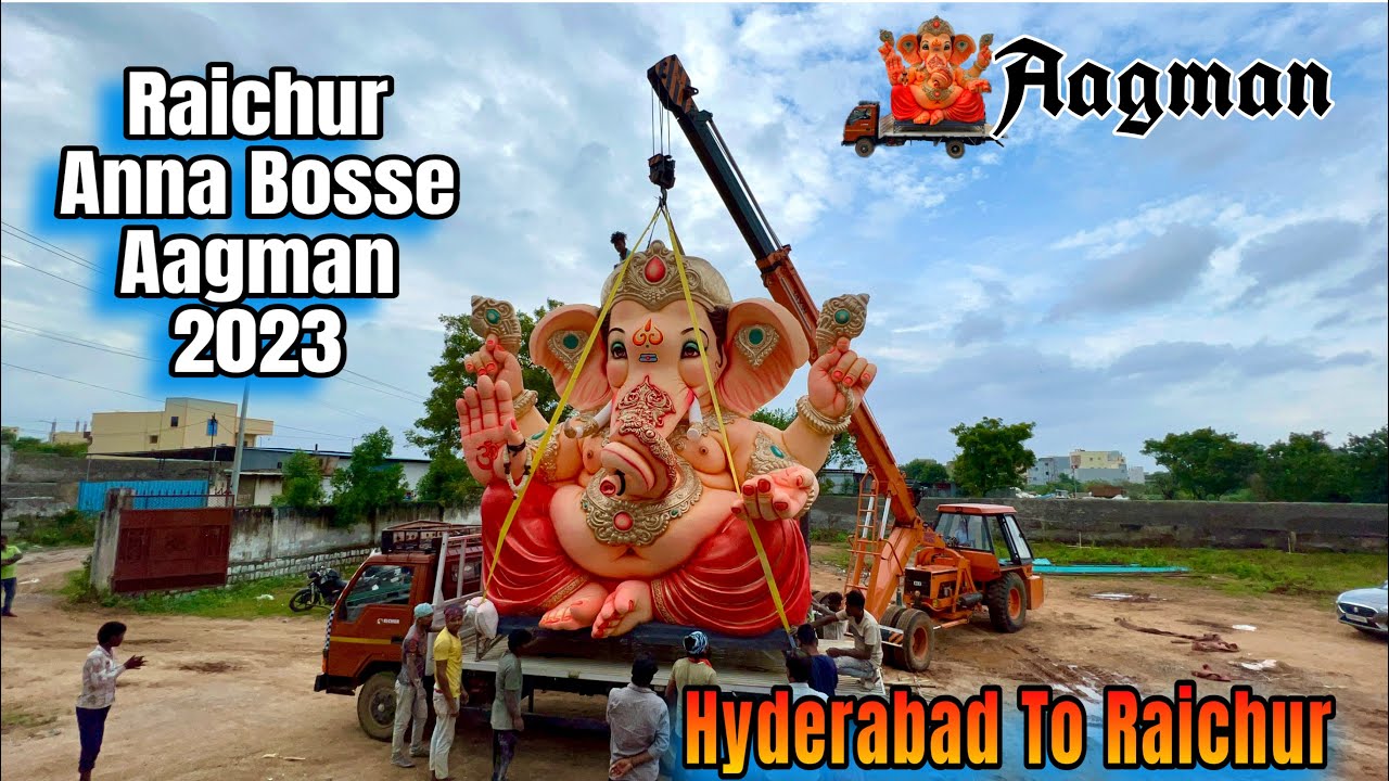 Raichur Anna Bosse Aagman 2023 | Ganesh Singh Kalakar Jalpalli Hyderabad | Raichur Ganapati Aagman